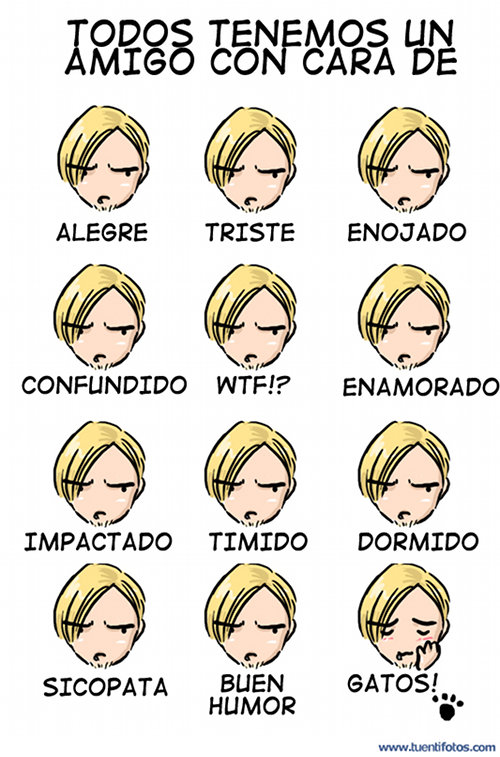 Dibujos de Amigos Con Cara De
