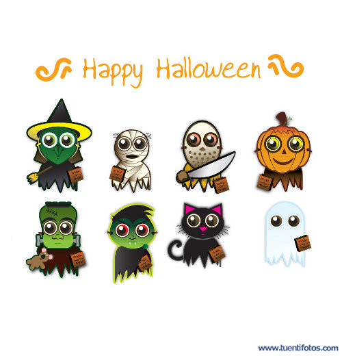 Dibujos de Amigos En Happy halloween