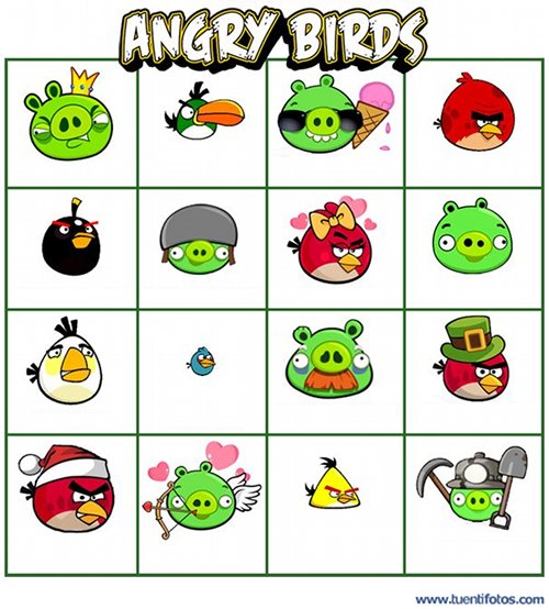 Dibujos de Angry Birds