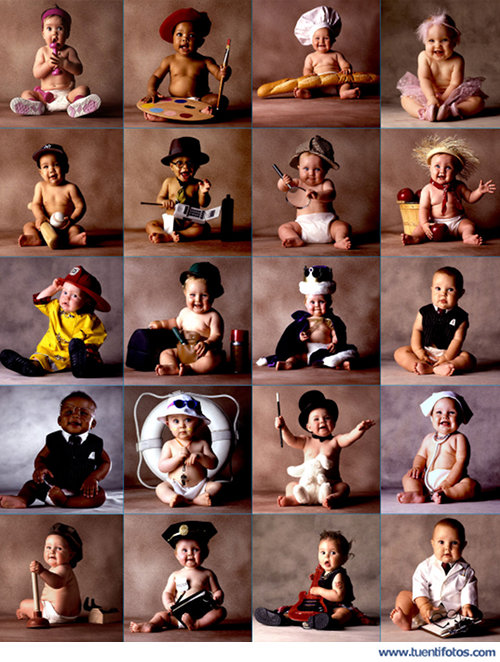 Personas de Bebés con Profesiones