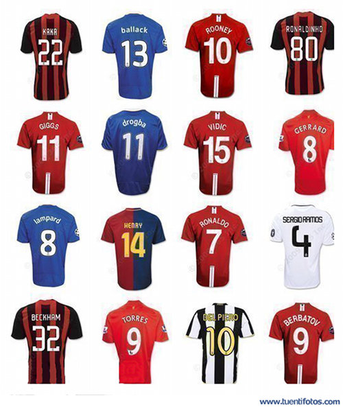 Objetos de Camisetas De Futbolistas