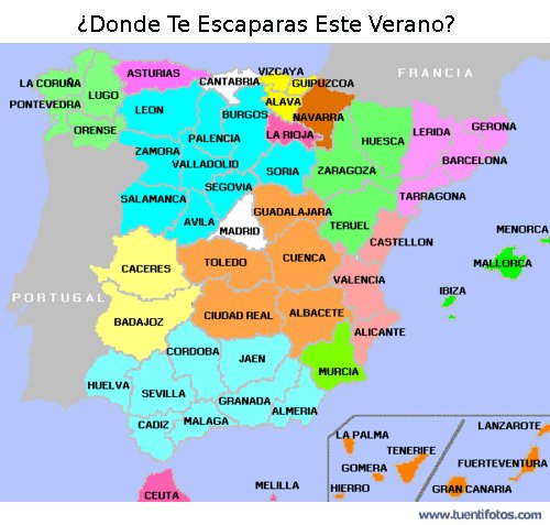 Dibujos de ¿Dónde Te Escaparás Este Verano?