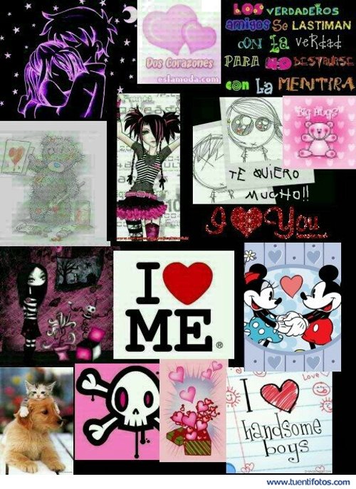 Objetos de Etiquetas del Mundo Emo