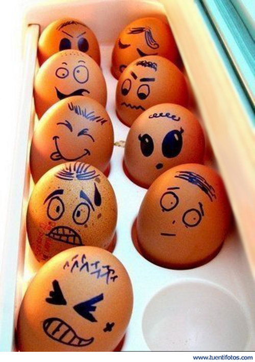 Objetos de Huevos Asustados