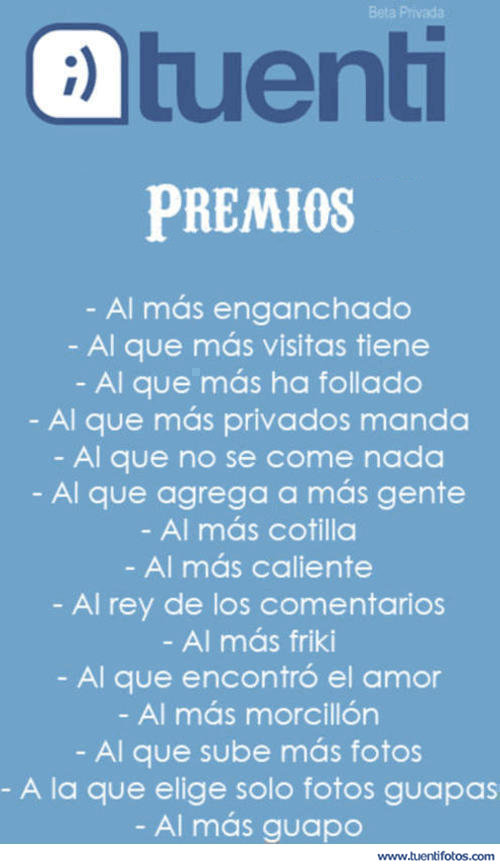 Textos de Premios Tuenti 2008