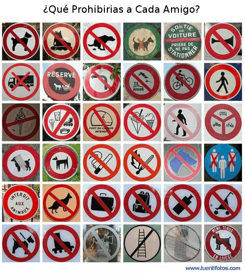 Dibujos de ¿Qué Prohibirías a Un Amigo?
