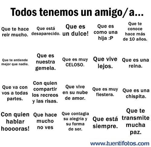 Textos de Todos tenemos un Amigo texto