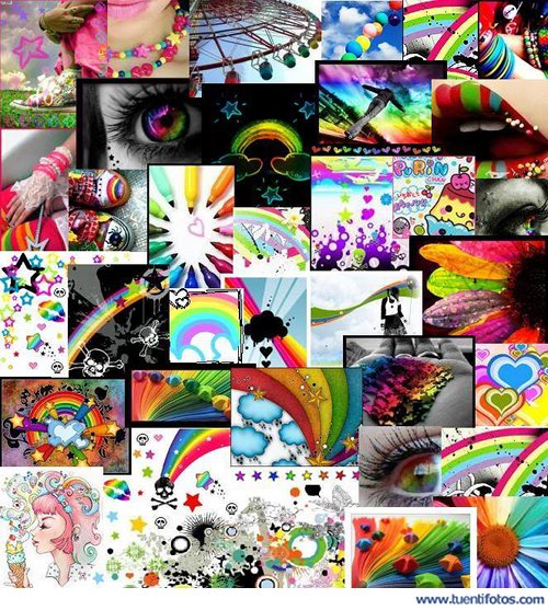 Objetos de Vida Llena De Colores