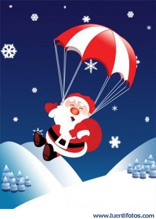 Navidad de Papá Noel Paracaidista