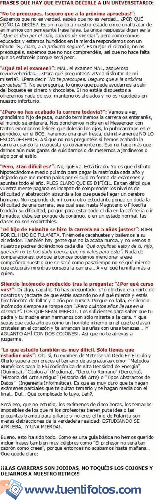 Textos de Frases Evitar Decir A Un Estudiante