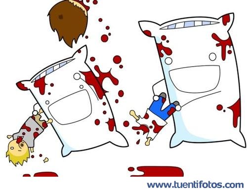 Dibujos de Guerra De Almohadas