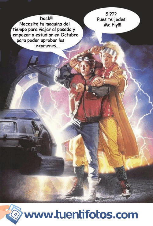 Chistes de Viajar Al Pasado Y Estudiar