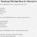 Miniatura de Palabras Difíciles Para Un Borracho