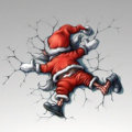 Miniatura de Santa Claus Se Cayó Del Trineo
