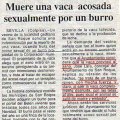 Miniatura de Vaca Acosada Por Un Burro