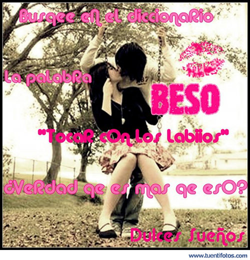 Románticas de Beso En El Diccionario