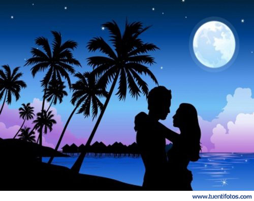 Románticas de Noche de Amor En La Playa